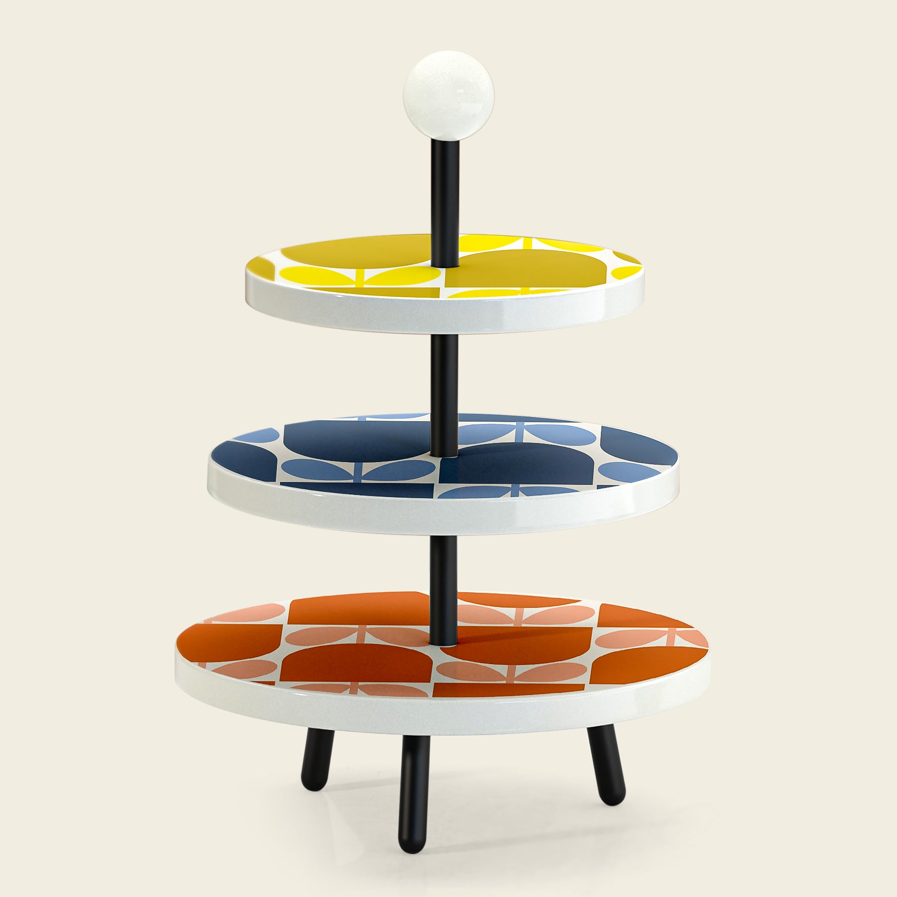 Orle Kiely Cupcake Stand