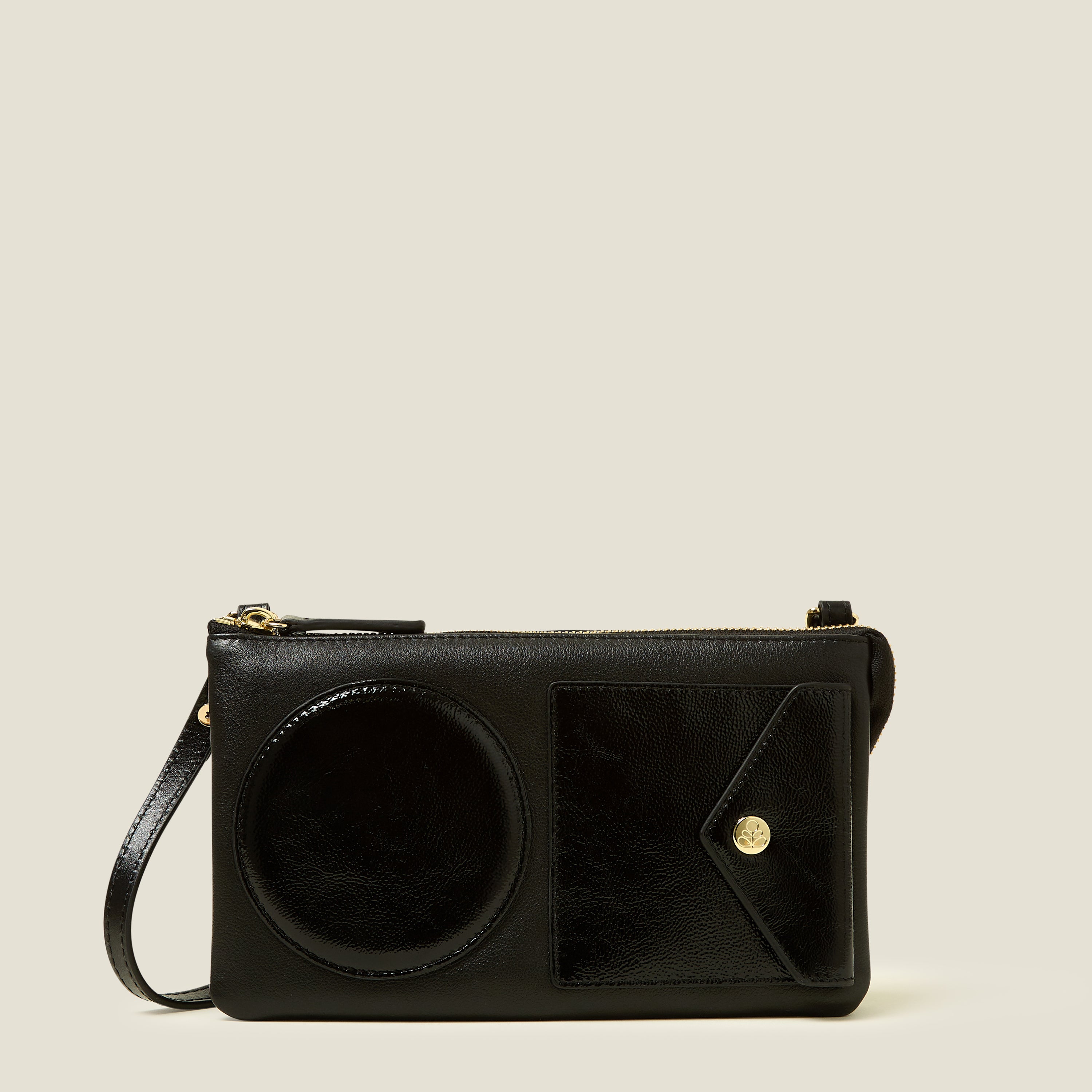 Folio Crossbody - OK Applique Black