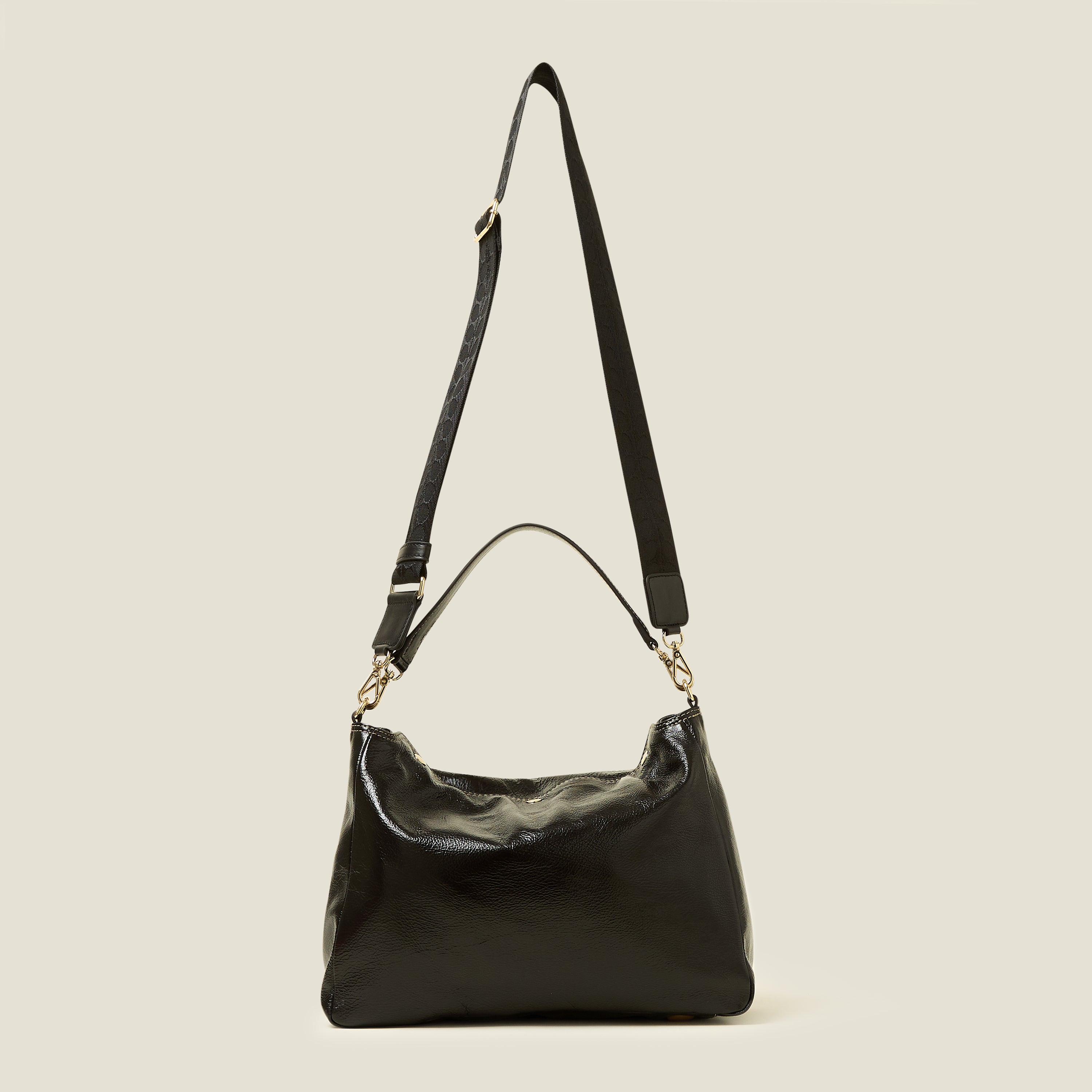 Softie Shoulder Bag - OK Applique Black
