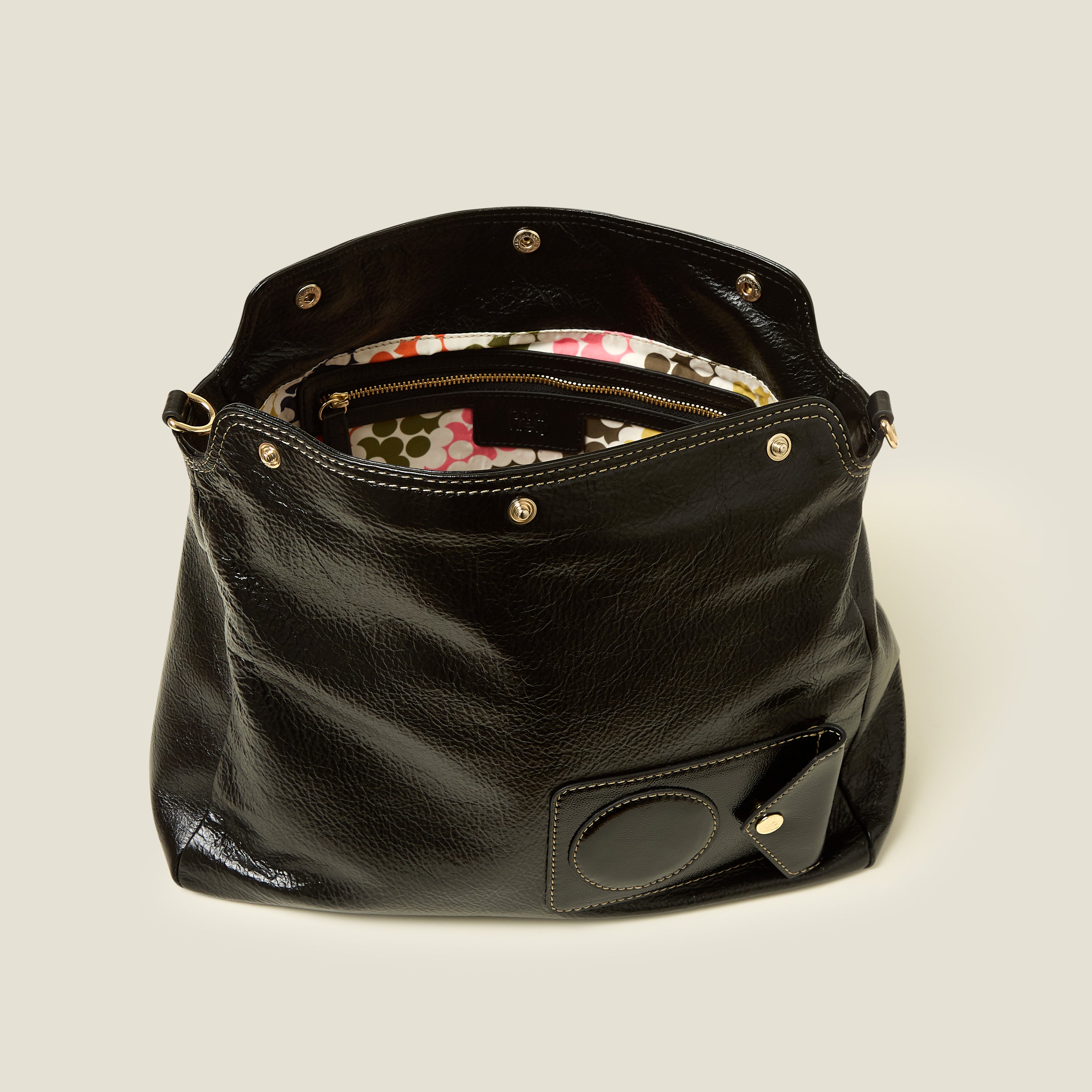 Softie Shoulder Bag - OK Applique Black