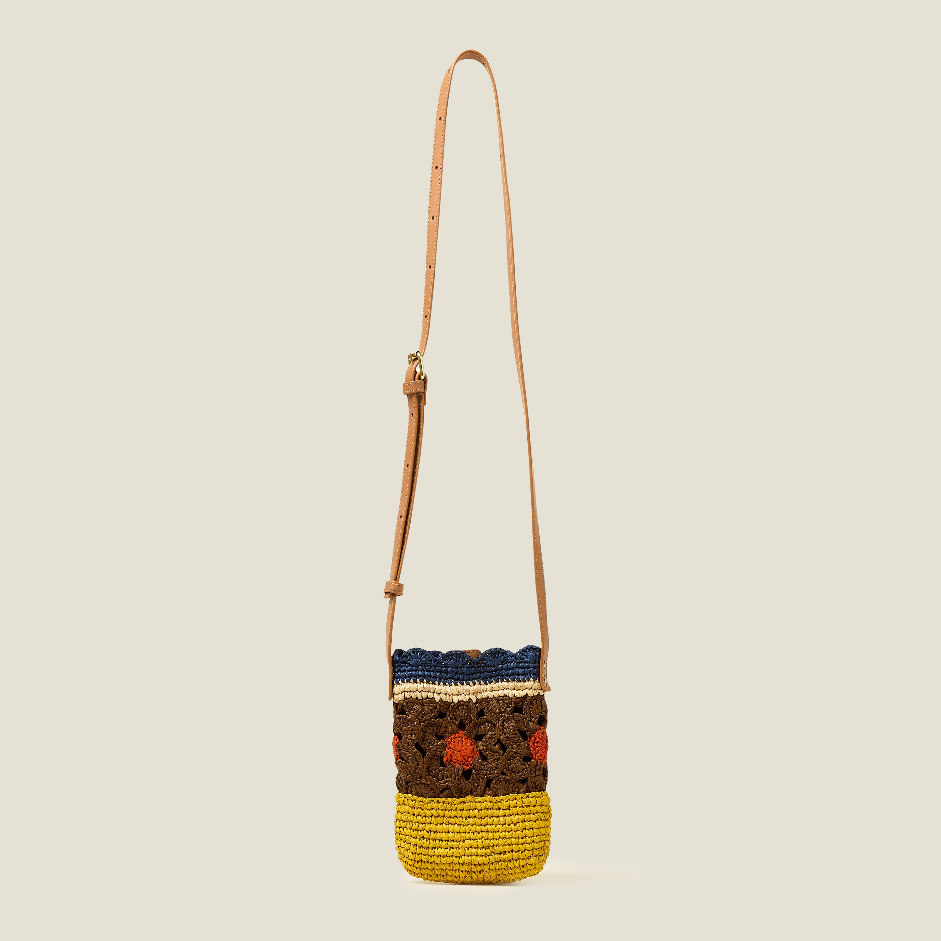 Camino Phone Pouch - Block Flower Cocoa