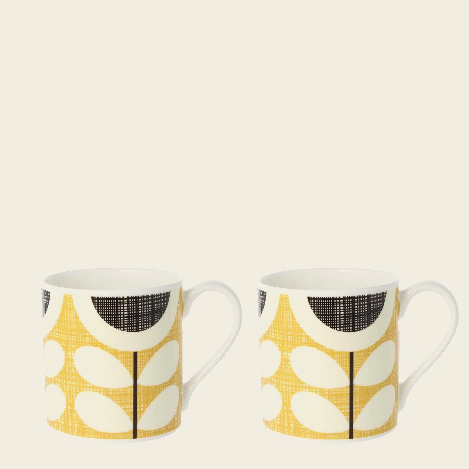 Large Mug Set of 2 - Scribble Sunflower Seconds