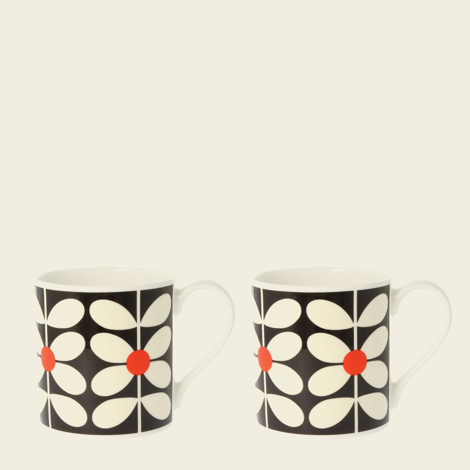 Large Mug Set of 2 - Sixties Stem Seconds