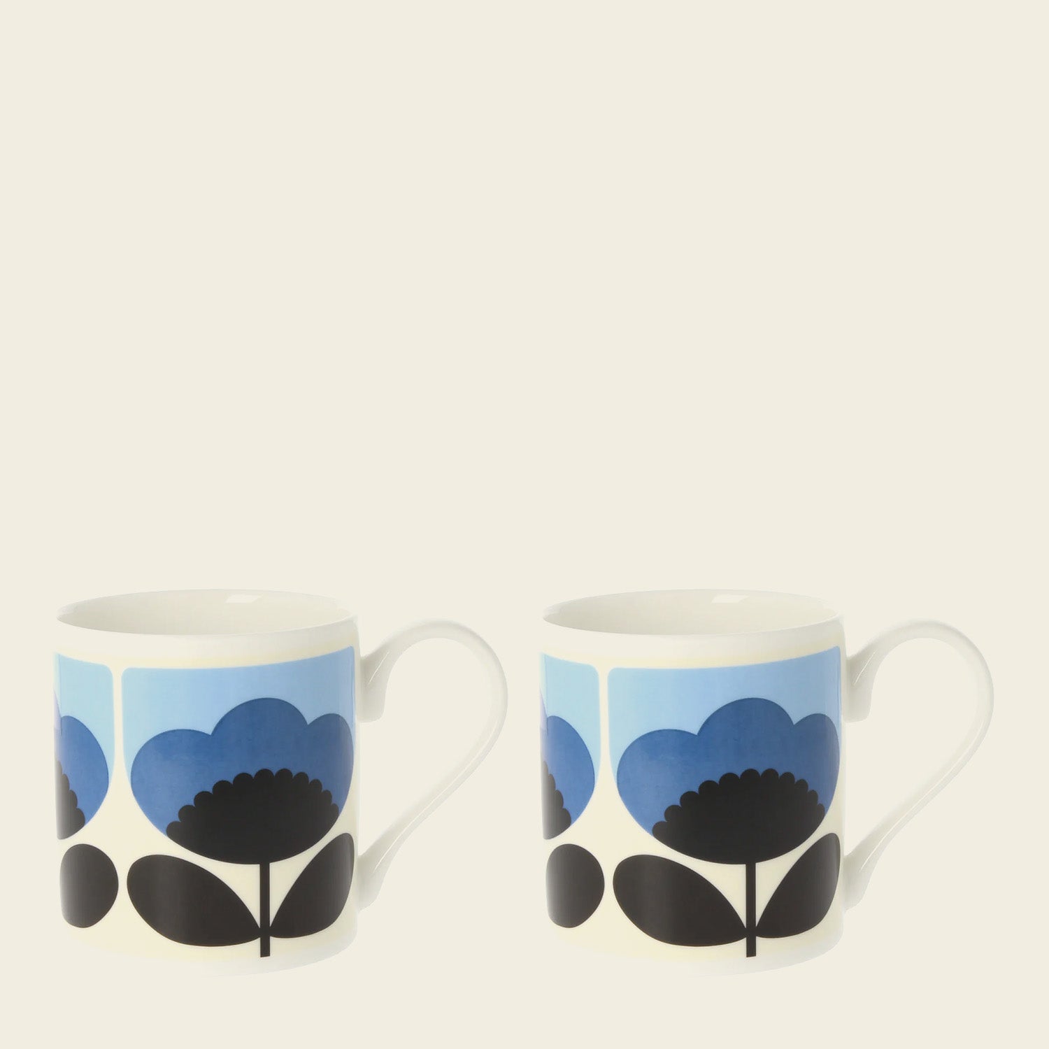 Mug Set of 2 - Spring Bloom Blue Seconds