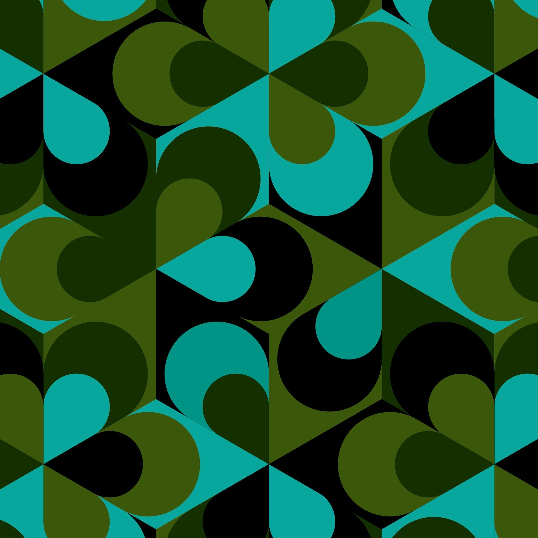Print - Kaleidoscope Flora Emerald
