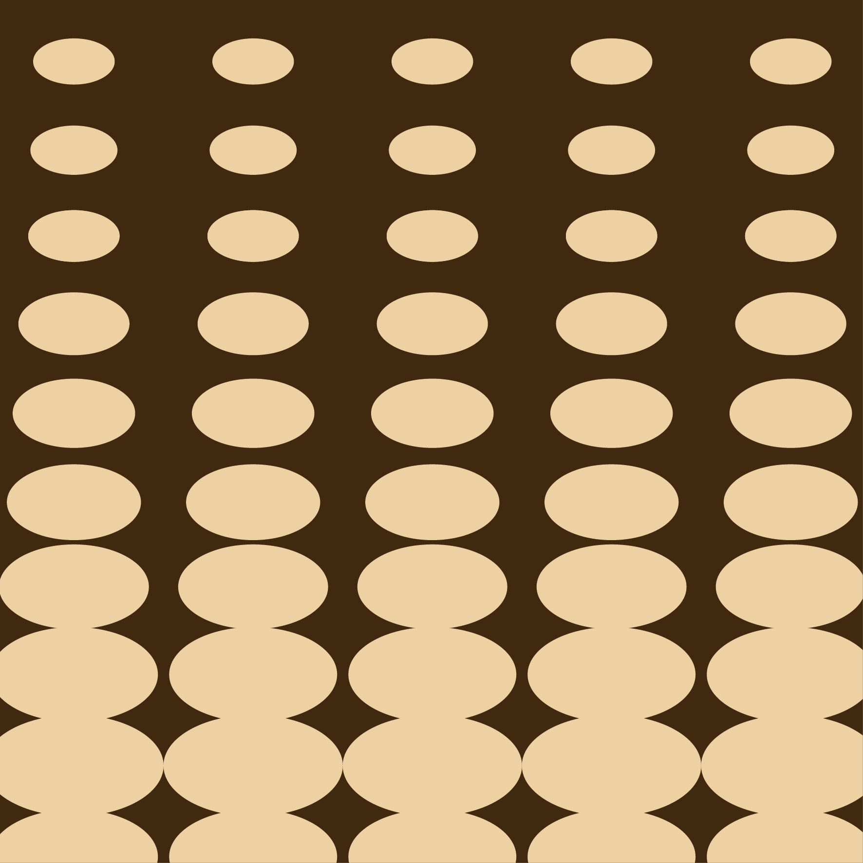 Print - Optical Oval Mocha