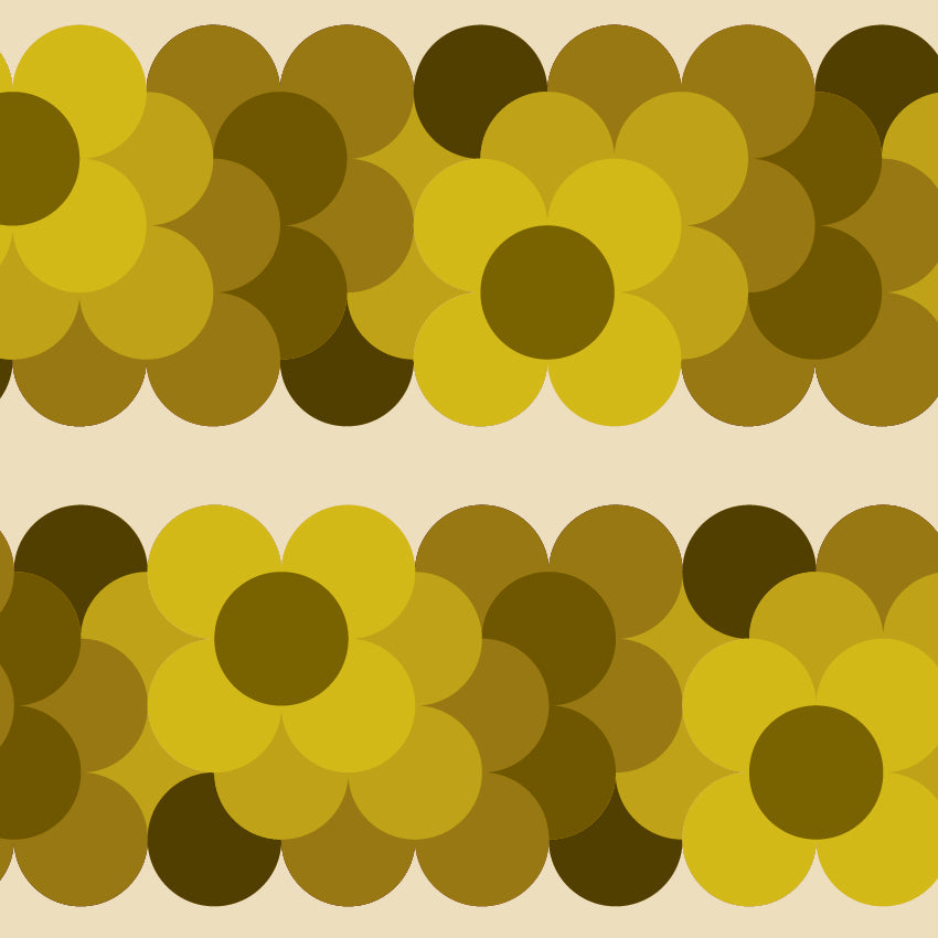 Print - Retro Flower Yellow